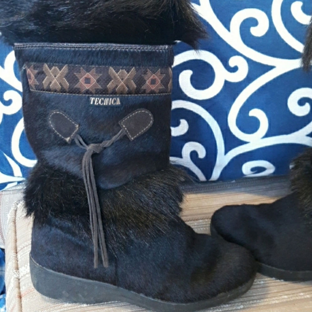 TECHNICA Navajo Apres Fur Vintage Boots Size 36 Made In ITALY - Picture 4 of 9